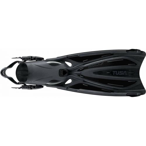  Tusa SF-22 Solla Open Heel Scuba Diving Fins - Black - Small