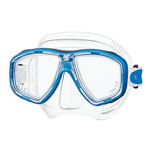  TUSA Sport Tusa M-212 Ceos Clear Skirt Scuba Diving Mask - Fish Tail Blue