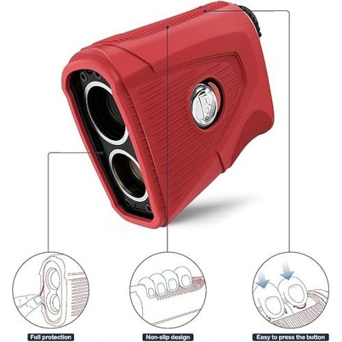  TUSITA Silicone Case Compatible with Bushnell Pro XE - Red