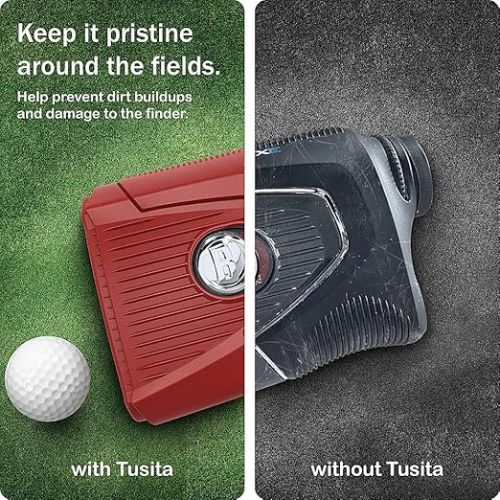  TUSITA Silicone Case Compatible with Bushnell Pro XE - Red