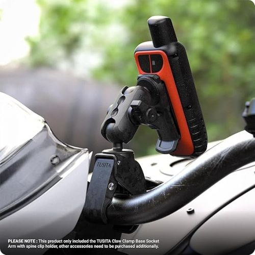  TUSITA Motorcycle ATV/UTV Mount Compatible with Garmin Handheld GPS - Claw Clamp Base