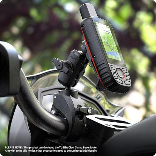  TUSITA Motorcycle ATV/UTV Mount Compatible with Garmin Handheld GPS - Claw Clamp Base