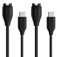 TUSITA USB-C Plug Charging/Data Cable Compatible with Garmin Watch - 1M, 2-Pack