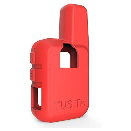  [아마존베스트]TUSITA Case for Garmin inReach Mini - Silicone Protective Cover - Handheld Satellite Communicator Accessories (Red)