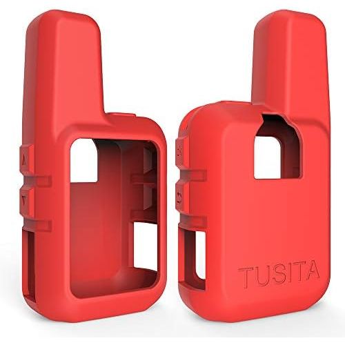  [아마존베스트]TUSITA Case for Garmin inReach Mini - Silicone Protective Cover - Handheld Satellite Communicator Accessories (Red)