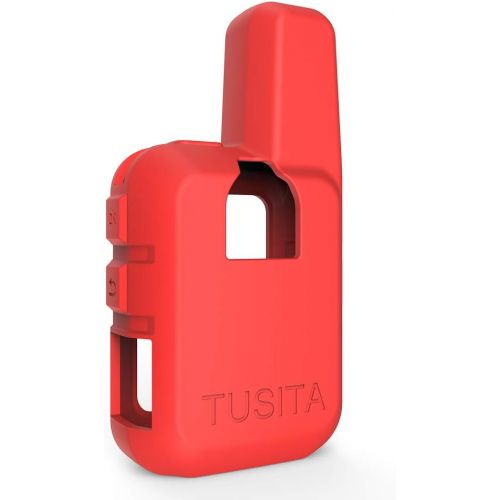  [아마존베스트]TUSITA Case for Garmin inReach Mini - Silicone Protective Cover - Handheld Satellite Communicator Accessories (Red)