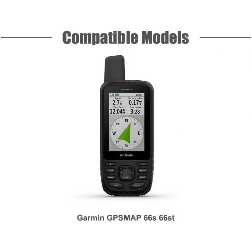  [아마존베스트]TUSITA Case for Garmin GPSMAP 66s 66st - Silicone Protective Cover - Handheld GPS Accessories (Black)