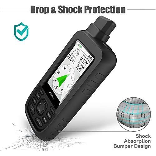  [아마존베스트]TUSITA Case for Garmin GPSMAP 66s 66st - Silicone Protective Cover - Handheld GPS Accessories (Black)