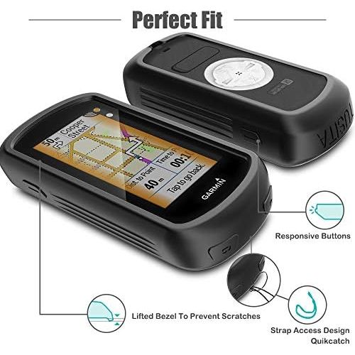  [아마존베스트]TUSITA Case for Garmin Edge Explore GPS - Silicone Protective Cover Skin - Touchscreen Touring Bike Computer Accessories