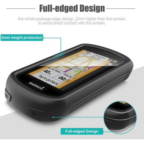  [아마존베스트]TUSITA Case for Garmin Edge Explore GPS - Silicone Protective Cover Skin - Touchscreen Touring Bike Computer Accessories