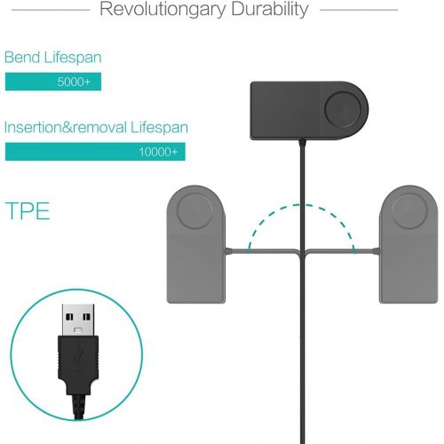  [아마존베스트]TUSITA Charger for Garmin Forerunner 310XT 405 405CX 410 910XT - USB Charging Cable 100cm - Smartwatch Accessories