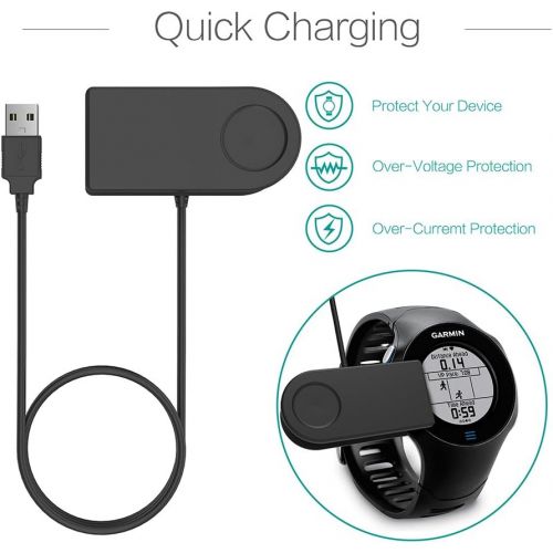  [아마존베스트]TUSITA Charger for Garmin Forerunner 310XT 405 405CX 410 910XT - USB Charging Cable 100cm - Smartwatch Accessories