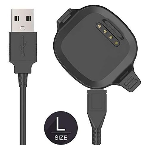  [아마존베스트][Large Size 2.5CM Screen] TUSITA Charger for Garmin Forerunner 10 15 - USB Charging Cable 100cm - Smartwatch Accessories