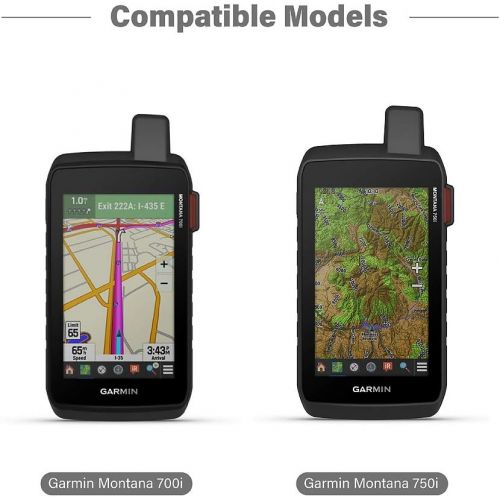  TUSITA Case Compatible with Garmin Montana 750i 700i ( NOT for Montana 700)- Silicone Protective Cover - Rugged Handheld GPS Navigator Accessories