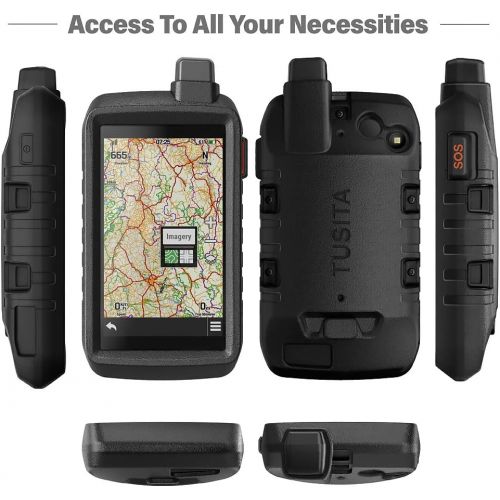  TUSITA Case Compatible with Garmin Montana 750i 700i ( NOT for Montana 700)- Silicone Protective Cover - Rugged Handheld GPS Navigator Accessories