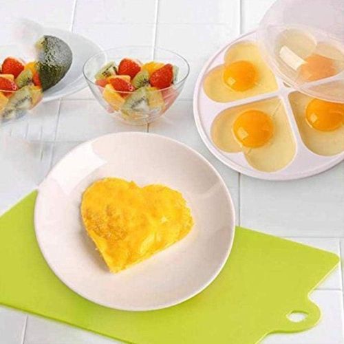  [아마존베스트]TUSNAKE Microwave Egg Boiler, Egg Boiler Mould Eggs Steamer Kettle Kitchen Cooking Tool For Up To 4 Eggs