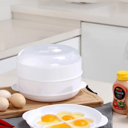  [아마존베스트]TUSNAKE Microwave Egg Boiler, Egg Boiler Mould Eggs Steamer Kettle Kitchen Cooking Tool For Up To 4 Eggs