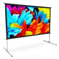 TUSY Projector Screen 144 8K 4K HD 3D Indoor Outdoor Portable Movie Theater 16:9 Projection Screen with Stand for Home Theater Gaming Office Camping