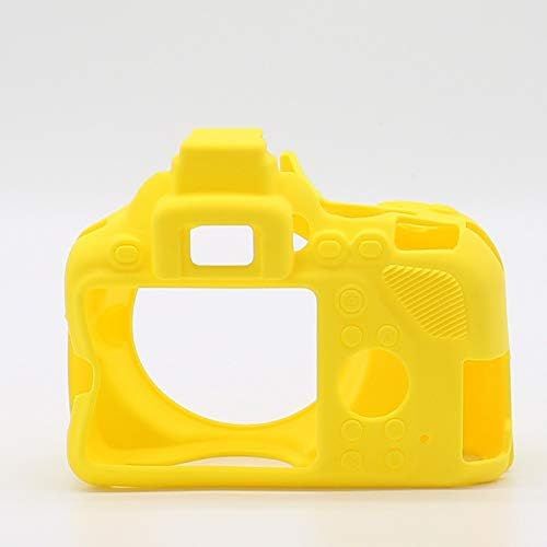 TUYUNG D3500 Silicone Camera Case Soft Silicone Protective Accessory Rubber Detachable Protection Camera Bag for Nikon D3500 Digital SLR Camera (Yellow)