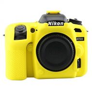 D7500 Silicone Case, TUYUNG Camera Housing Shell Case Protective Cover, Compatible with Nikon D7500 Cameras, Yellow