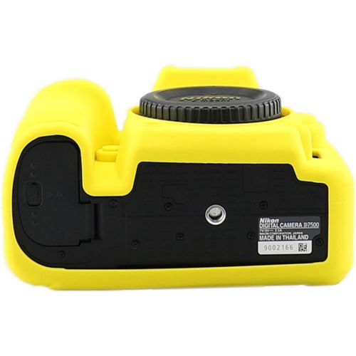  D7500 Silicone Case, TUYUNG Camera Housing Shell Case Protective Cover, Compatible with Nikon D7500 Cameras, Yellow