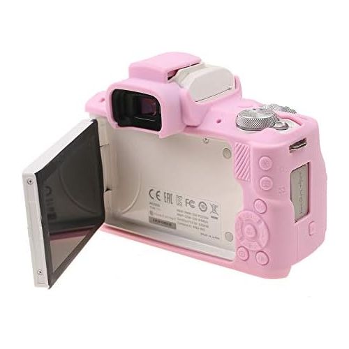  M50 Silicone Cover, TUYUNG Rubber Silicone Camera Case Cover Skin for Canon EOS M50 Digital Camera, Pink