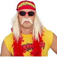 할로윈 용품TV Store Hulk Hogan Hulkamania Adult Complete Costume Set