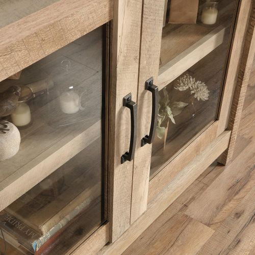  TV table Sauder Cannery Bridge Display Cabinet, For TVs up to 42 Lintel Oak finish