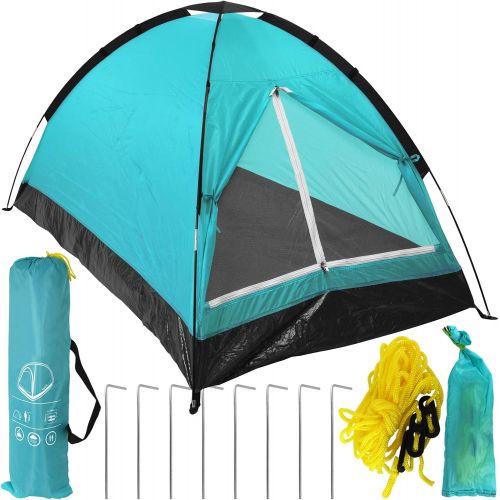  TW24 Zelt fuer 2 Personen mit Farbwahl Kuppelzelt Campingzelt Festival Trekkingzelt Camping Outdoor Igluzelt