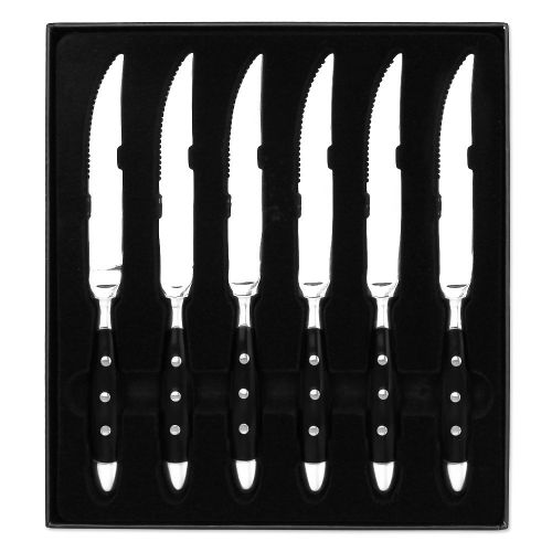  TW24 Set of 6. Brussels in Gift BoxStainless Steel Steak Knife KnivesKnivesStainless Steel Steak Knife