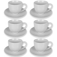 TW24 Tassen-Set 12tlg. mit Modellauswahl - Espresso Tassen Set 12tlg. - Cappuccino Tassen Set 12tlg. - Tassen mit Untertasse (Cappuccino Set)