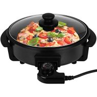 [아마존베스트]TW24 Pizza Pan with Lid in Two Sizes Ø 30 cm and Ø 42 cm Electric Party Pan Multi Pan (30 x 4 cm)