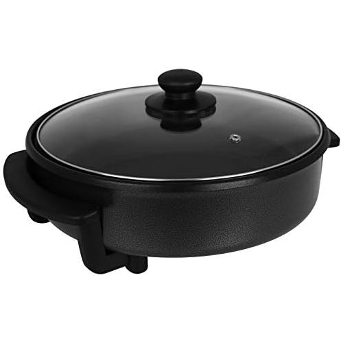  [아마존베스트]TW24 Pizza Pan with Lid in Two Sizes Ø 30 cm and Ø 42 cm Electric Party Pan Multi Pan (30 x 4 cm)