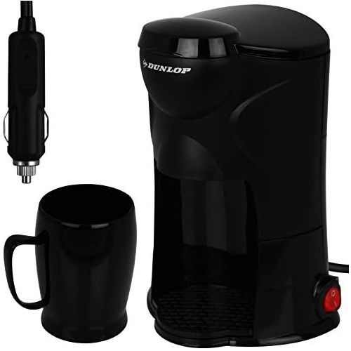  [아마존베스트]TW24 Dunlop Coffee Machine Coffee to Go Car 12 V Truck 24 V for 1 Cup with Model Choice (1 Cup 12 V)