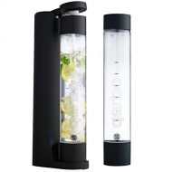 TWENTY39 qarbo Sparkling Water Maker and Fruit Infuser Premium Carbonation Machine with Two 1L BPA Free Bottles Infuses Flavor while Carbonating Beverages (Matte Black)