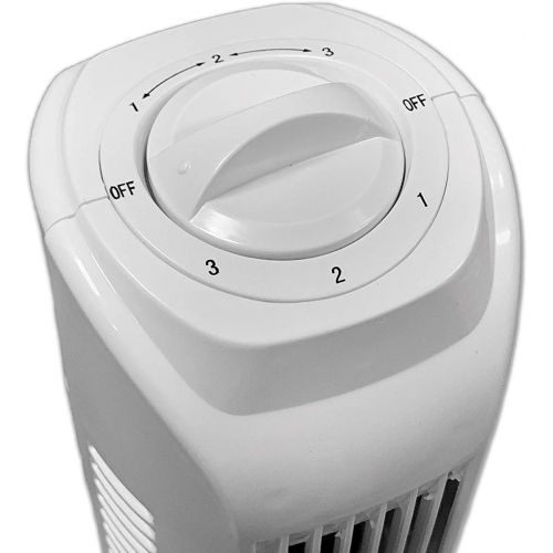  [아마존베스트]TW-Exclusive Interior Column Fan Tower Fan 78 cm 3 Levels Floor Fan Oscillating Floor Fan 45 W White