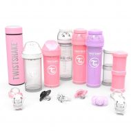 TWISTSHAKE Twistshake Large Starter Bundle for Girls with (3) Anti-Colic Baby Bottles 11oz (2) Kid Cups 12oz, 2X...