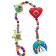 TWIXIE-PIXIE Handmade Felt colourful Long kids mobile- kids room and Kindergaden decoration -Felt balls Hearts Moon Planet and Bell: Baby