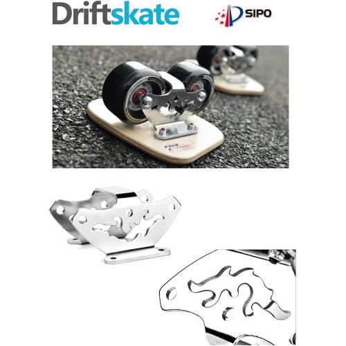  TWOLIONS-Cruiser Drift Skate Freeline Sports Ahorn Pedal und 72mm PU Raeder und ABEC 7 Kugellager-Cloud-Totem(links & rechts)