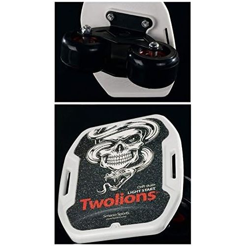  TWOLIONS Freeline Skates,Drift Skate ABS Pedal und 72mm PU Rader 608 ABEC-9 Lager