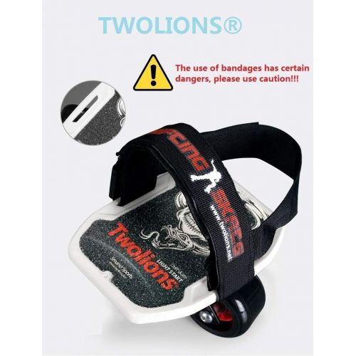  TWOLIONS Freeline Skates,Drift Skate ABS Pedal und 72mm PU Rader 608 ABEC-9 Lager