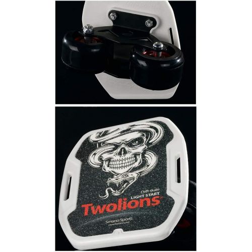  TWOLIONS Freeline Skates,Drift Skate ABS Pedal und 72mm PU Rader 608 ABEC-9 Lager