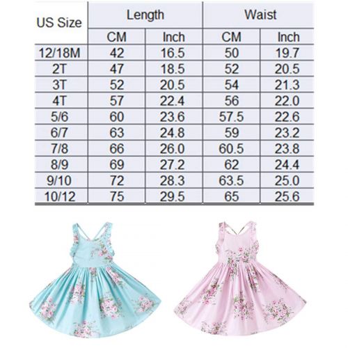  TWOPAGESS TWOPAGES Vintage Girl Floral Print Casual Dress Backless Princess Party Dress