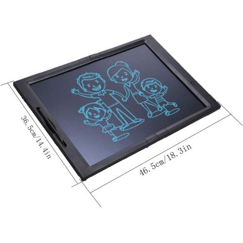  TXDTXF-Writing board LCD Tablet Electronic Painting Board Wall-Mounted Abs Child Adult Home Office 20 Inch (Black)