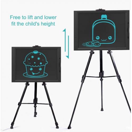  TXDTXF-Writing board LCD Tablet Electronic Drawing Board Can Be Raised and Lowered Childrens Family L Message Board Gift 20 Inches (Black)