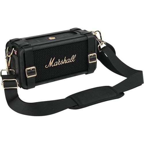  TXEsign PU Travel Carrying Strap Case for Marshall Middleton Portable Bluetooth Speaker, with Shoulder Strap Protective Cover Replacement Strap Carrying Pouch for Marshall Speaker
