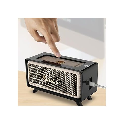  TXEsign Acrylic Desktop Stand Holder for Marshall Emberton & Emberton II Portable Bluetooth Speaker, Table Holder Display Shelf for Marshall Emberton Speaker Desktop Stand Shelf (Black)