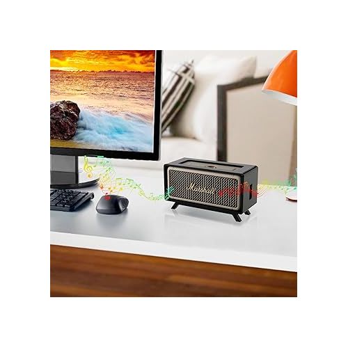  TXEsign Acrylic Desktop Stand Holder for Marshall Emberton & Emberton II Portable Bluetooth Speaker, Table Holder Display Shelf for Marshall Emberton Speaker Desktop Stand Shelf (Black)