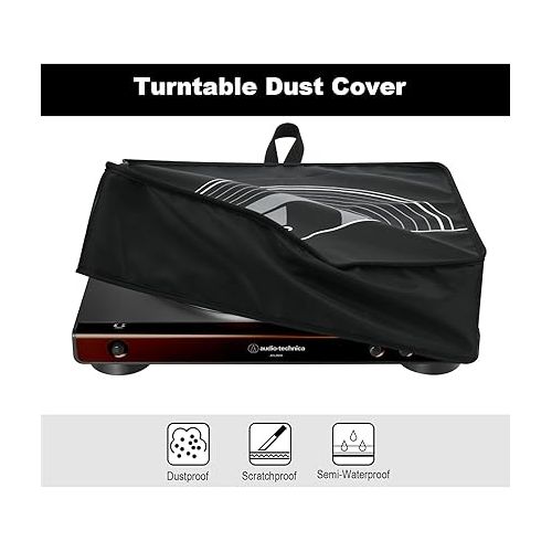  TXEsign Dust Cover Protective Case Compatible with Audio-Technica AT-LP60X and AT-LP60XBT Turntable Dust Cover Protective Cover Record Player Dust Case Turntable Slip Sleeve