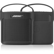 TXEsign Protective Silicone Stand Up Case with Handle for Bose SoundLink Color Bluetooth Speaker II（Dark Gray